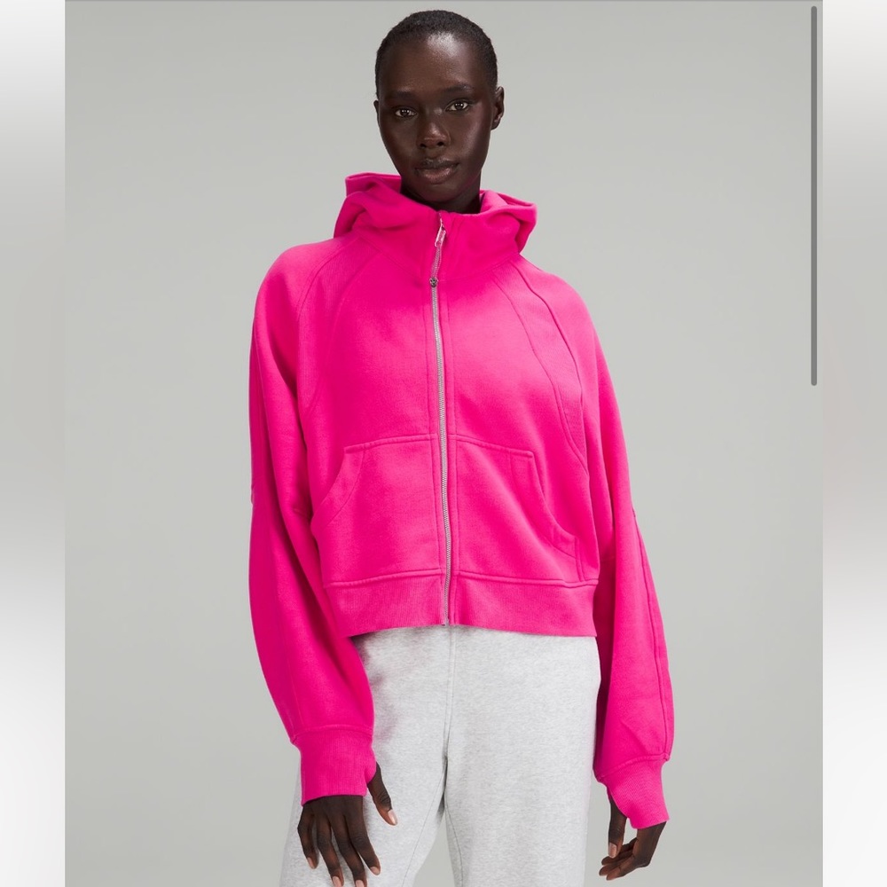 Lululemon Sonic Pink Scuba Oversized Full Zip Hoodie NWT